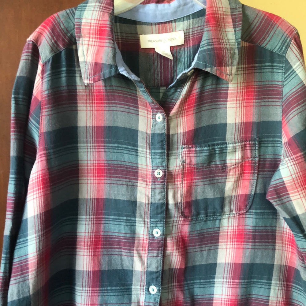 Boyfriend plaid shirt